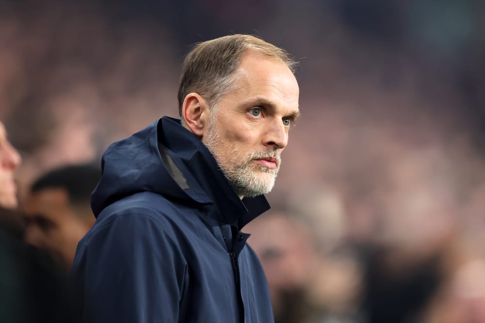 Thomas Tuchel Manager of England during the 2026 FIFA World Cup Qualifier match between England and Latvia at Wembley Stadium, London, England on 24 March 2025.