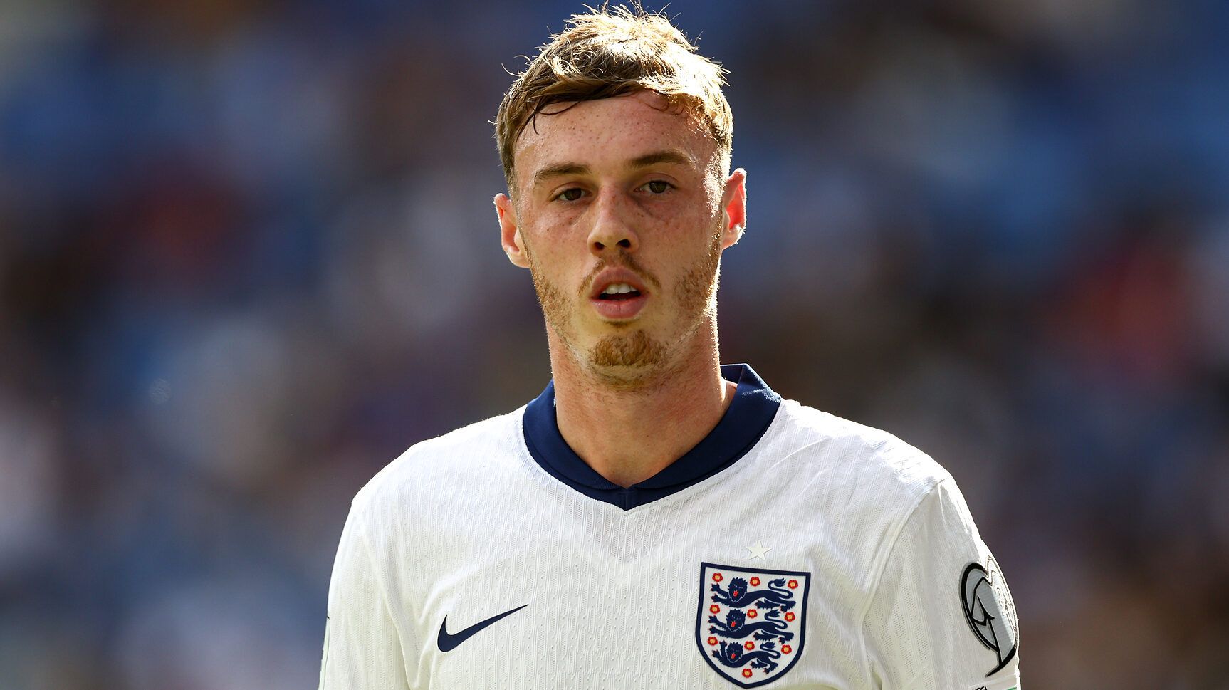 Cole Palmer in action for England