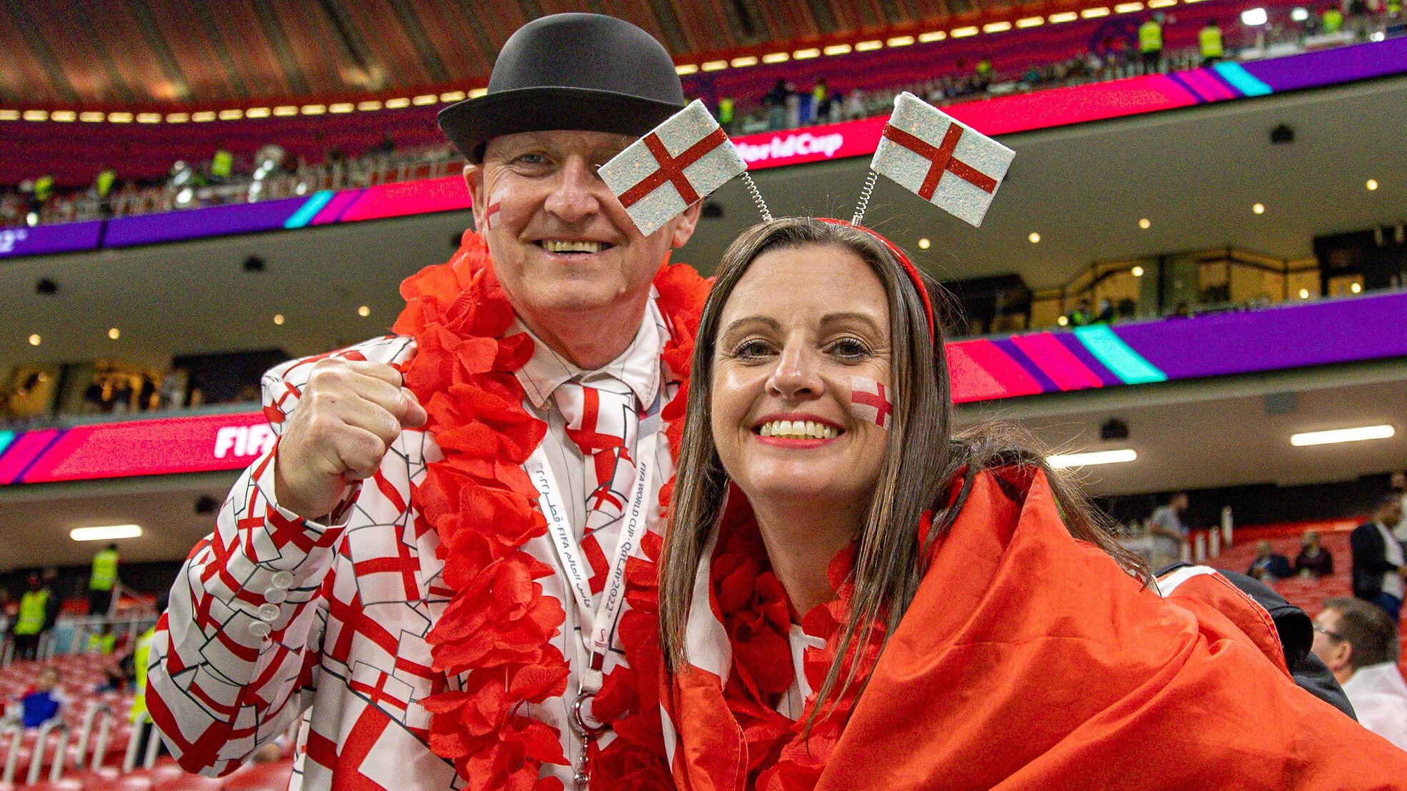 England fans at the World Cup